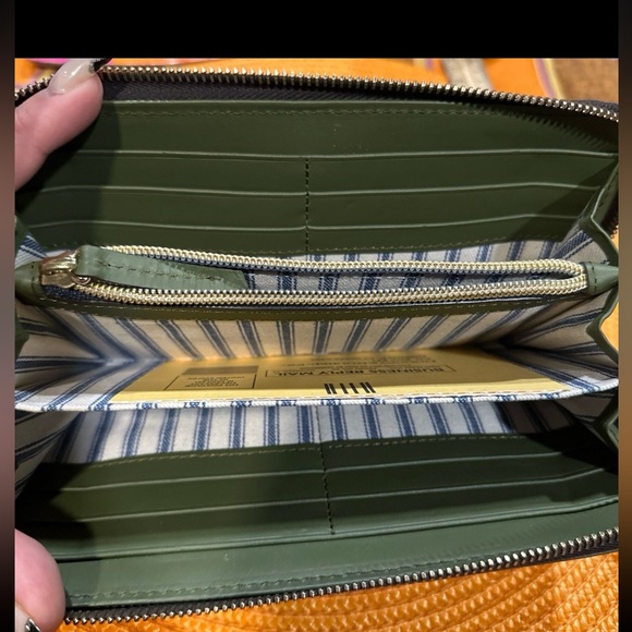 Dooney & Bourke Vachetta Leather Large Zip Around Wristlet - Picture 5 of 6